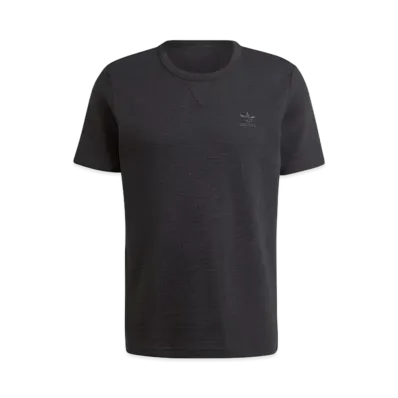 adidas Trefoil Essentials Waffle Short Sleeve T-Shirt "Black"