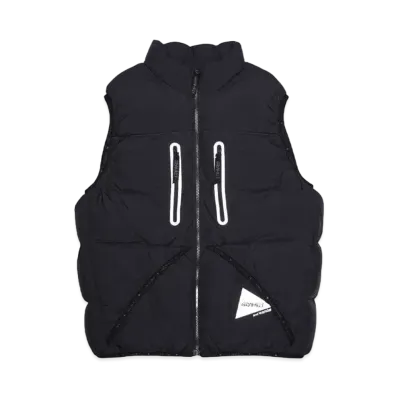 GRAMICCI x and wander down vest "BLACK"