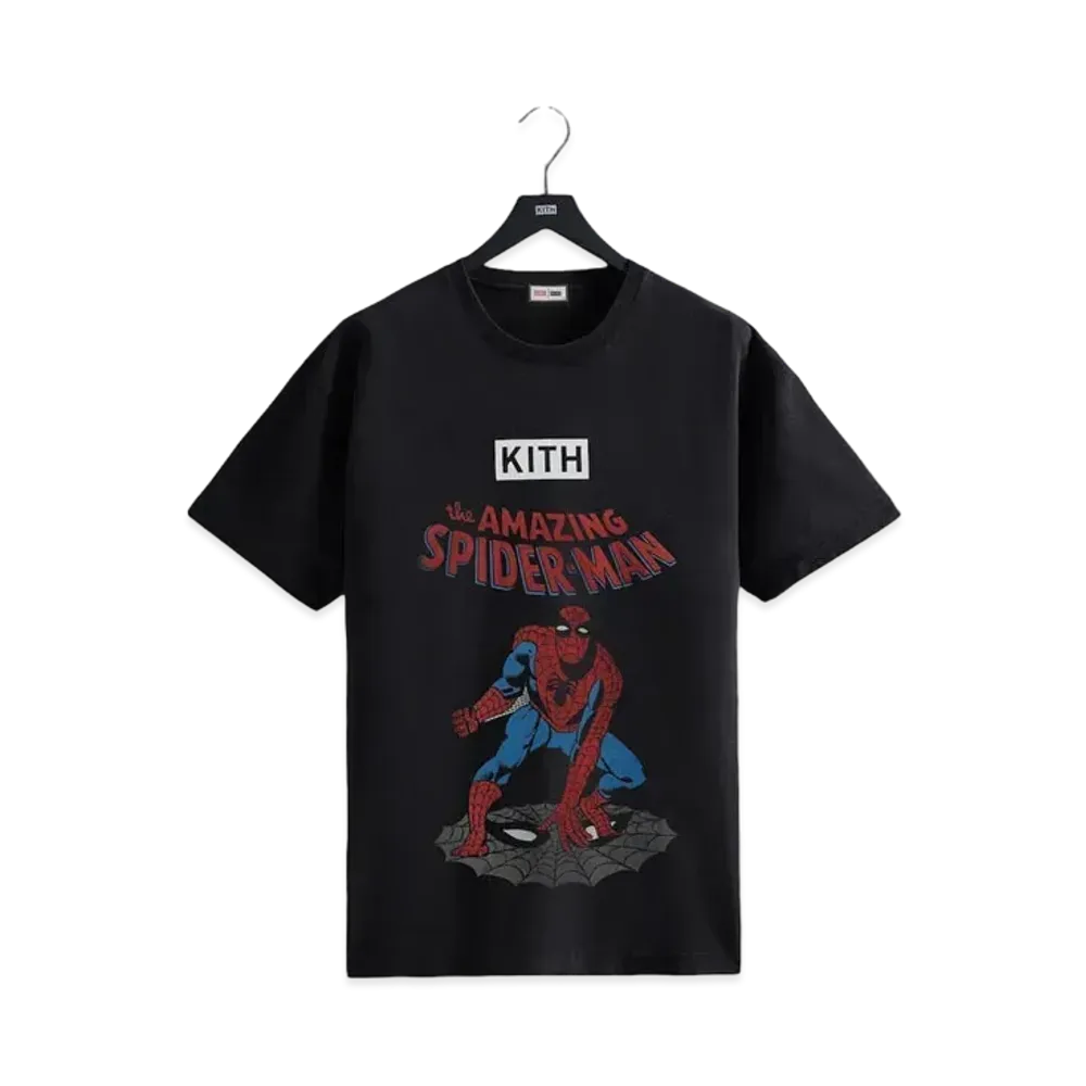 Marvel x Kith Spider-Man Allies Vintage Tee "Black"