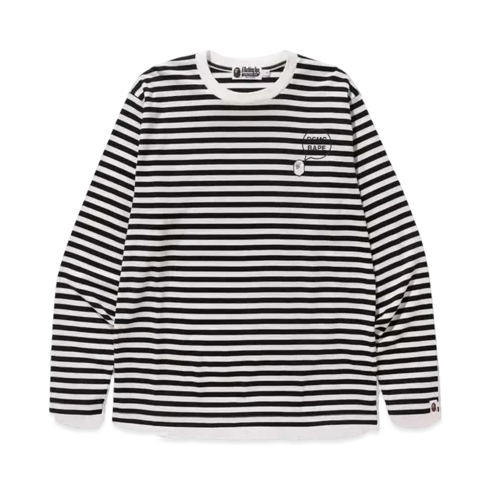 A BATHING APE x Dover Street Market Hoop L/S Tee "Black"