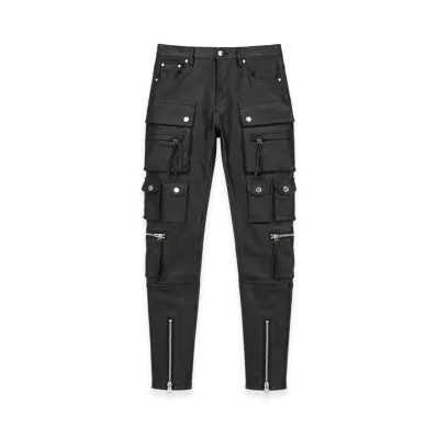 BREATH Coating Slim Cargo Pants "Black"