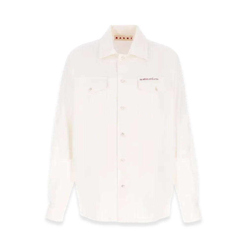 MARNI 'Tropical 'Wool' Shirt "White"