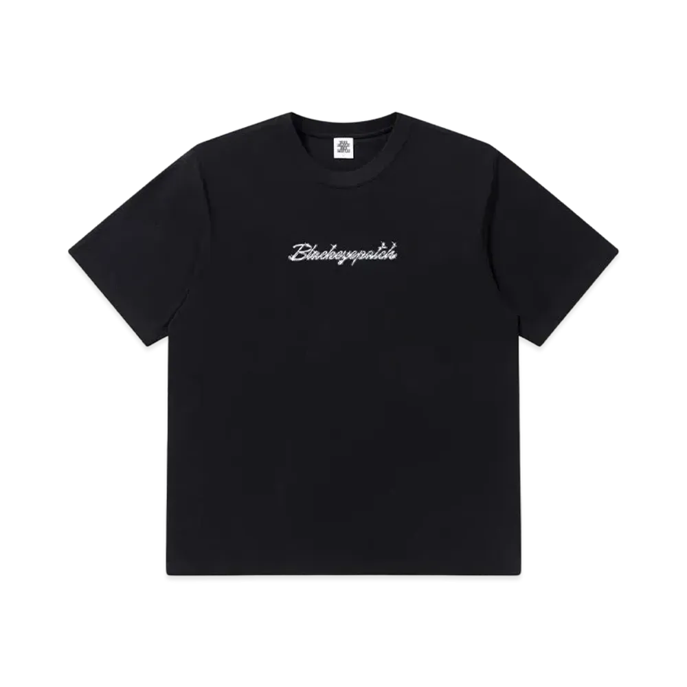 BlackEyePatch Chromed Script Emblem Tee "Black"