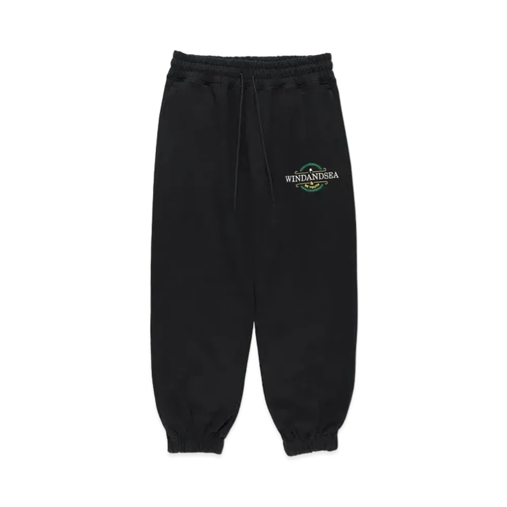 WIND AND SEA WDS (BE YOUTH TOWN) SWEAT PANTS "Black"