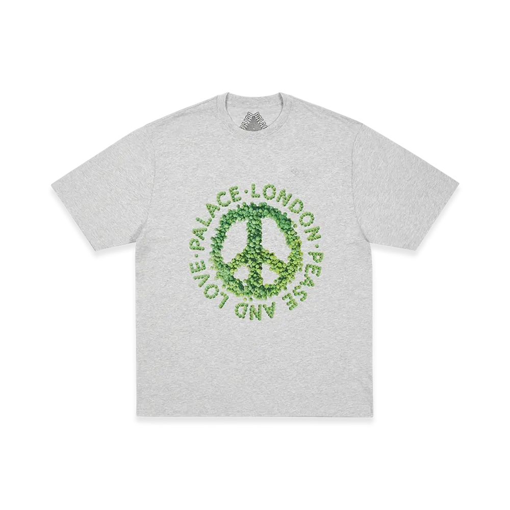PALACE Pease And Love T-Shirt "Grey Marl"