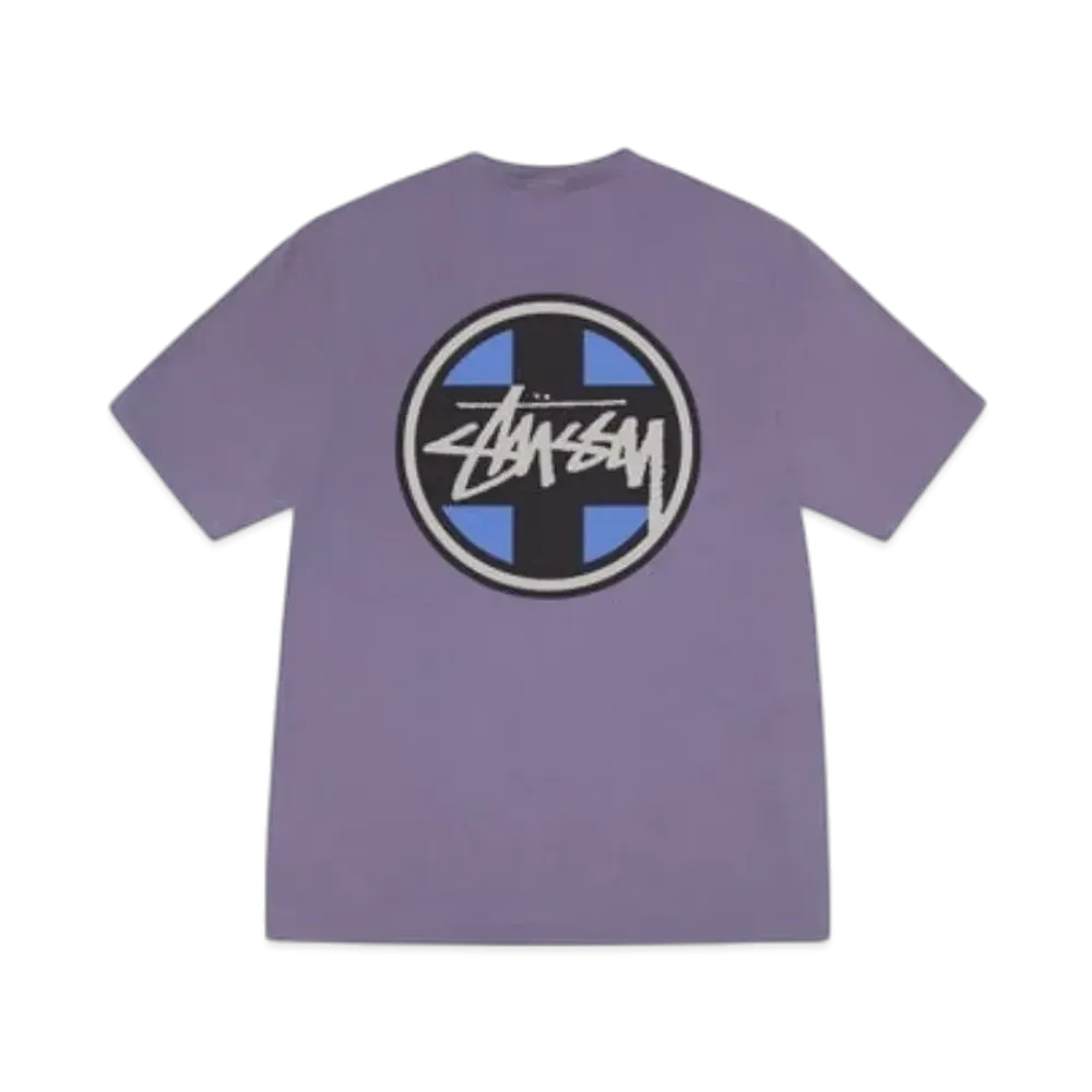 Stussy Cross Dot Tee Pigment Dyed "Grape"