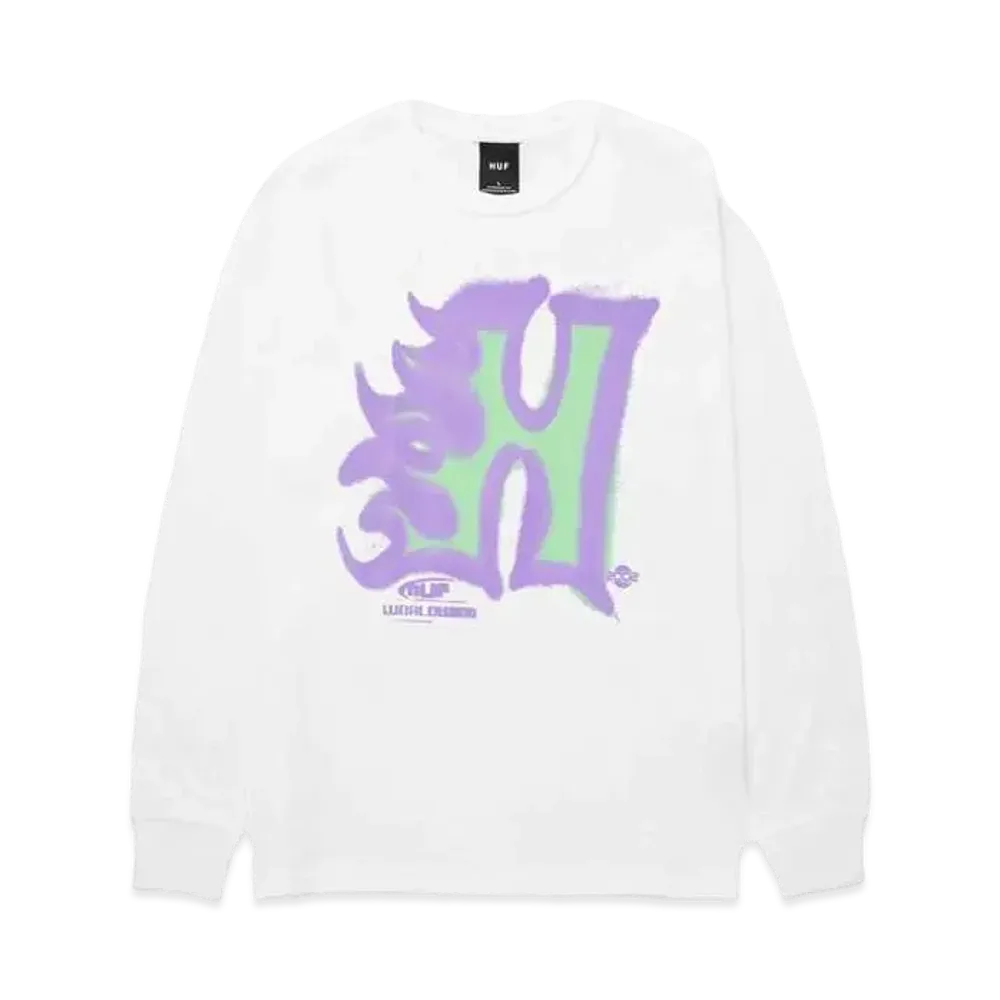 HUF Spring 24 Heat Wave Ls Tee "White"
