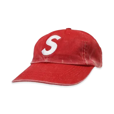 Supreme Pigment Coated S Logo 6-Panel "Red"