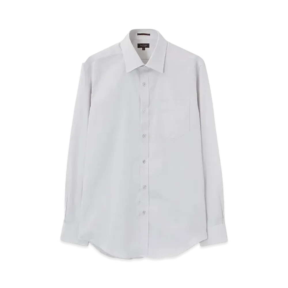 Paul Smith Cotton Twill Dress Shirt "LightGray"