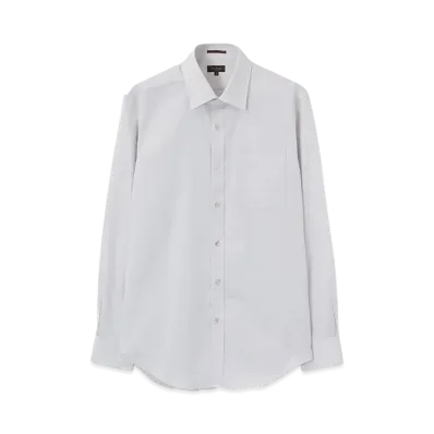 Paul Smith Cotton Twill Dress Shirt "LightGray"