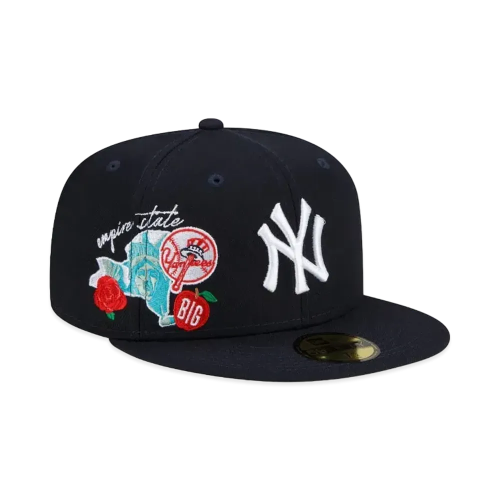 NEW ERA 59FIFTY NEW YORK YANKEES CITY CLUSTER FITTED HAT "Navy"