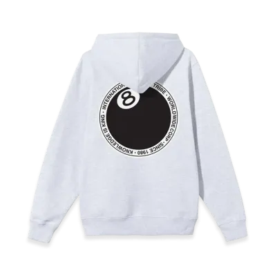 Stussy 8 Ball Dot Hoodie - 21SS "Ash Heather"