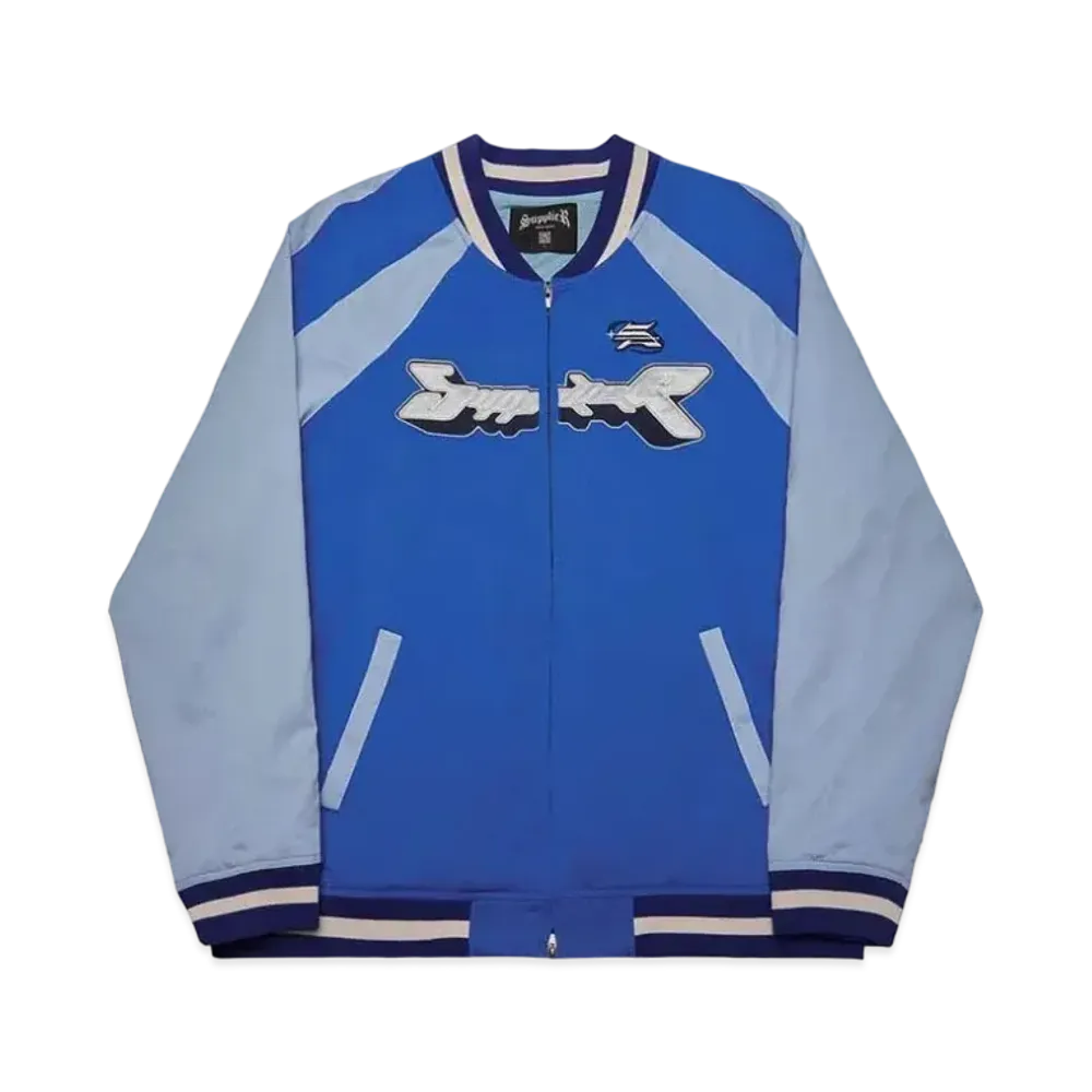 SUPPLIER Planet Logo Souvenir Jacket "Blue"