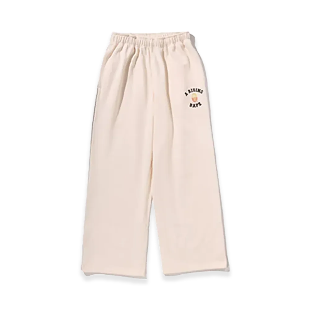 A BATHING APE A RISING BAPE Relaxed Fit Sweat Pants "Ivory"