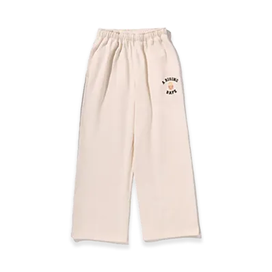 A BATHING APE A RISING BAPE Relaxed Fit Sweat Pants "Ivory"