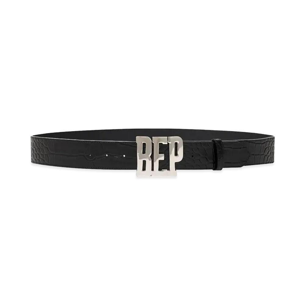 BlackEyePatch Crocodile Letters Belt "Black"
