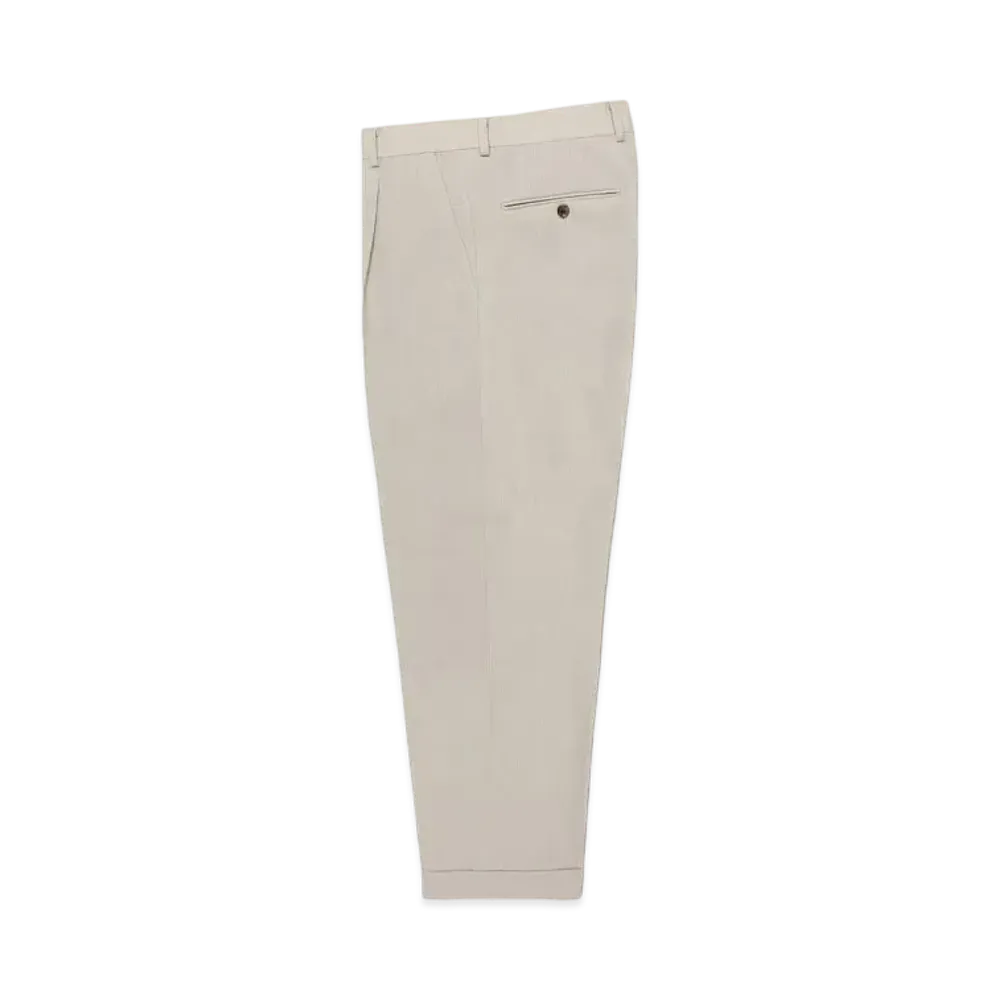 WACKO MARIA x DORMEUIL Pleated Trousers (Type-2) "Light Beige"