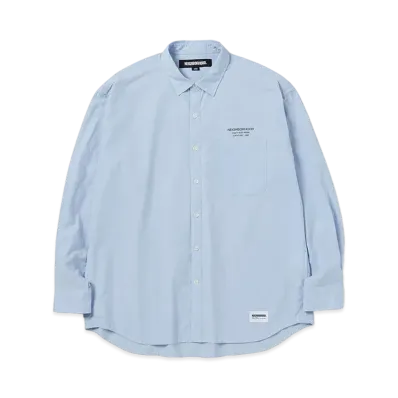 NEIGHBORHOOD 24SS Trad Shirt LS "Blue"