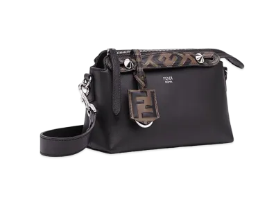FENDI By The Way Mini Small Leather Boston Bag "Black"