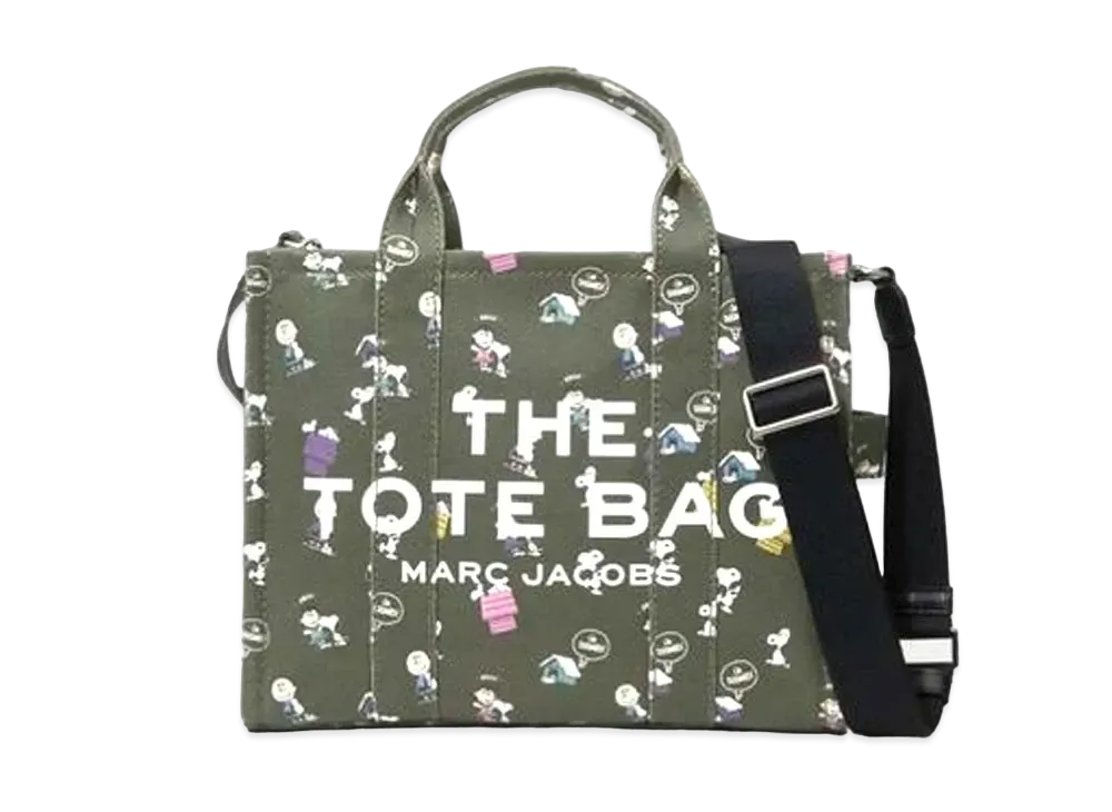 Marc Jacobs Peanuts X Marc Jacobs The Small Tote Bag "Dark Green Multi"