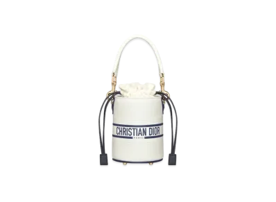 Dior Vibe Micro Bucket Bag Calfskin "White"
