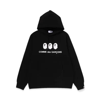 A BATHING APE x COMME des GARCONS CDG Osaka Bape Pullover Hoodie "Black"