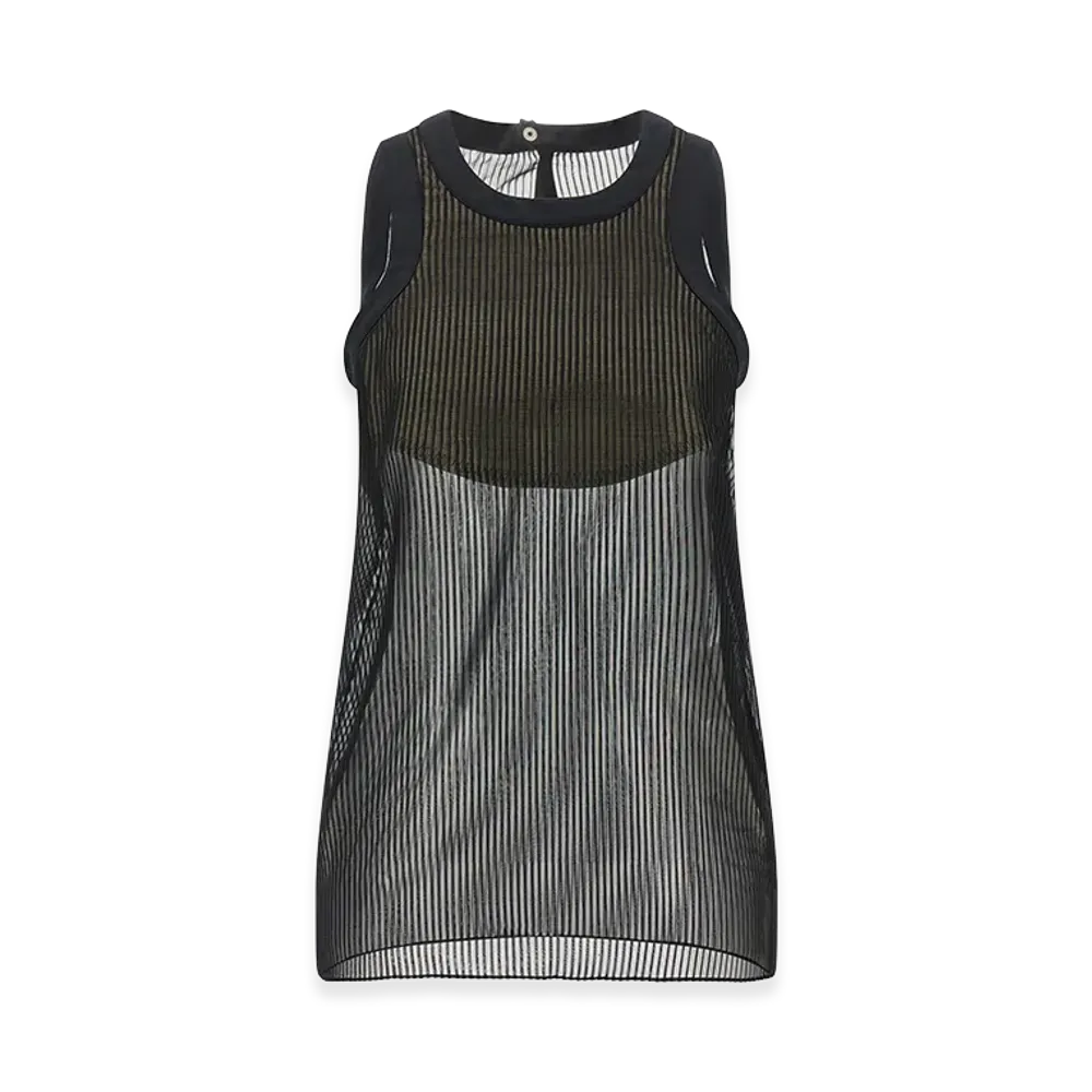 sacai Women's Chiffon Top "Black"