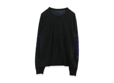 Chrome Hearts Neck Logo L/S T-Shirt "Black/Blue"