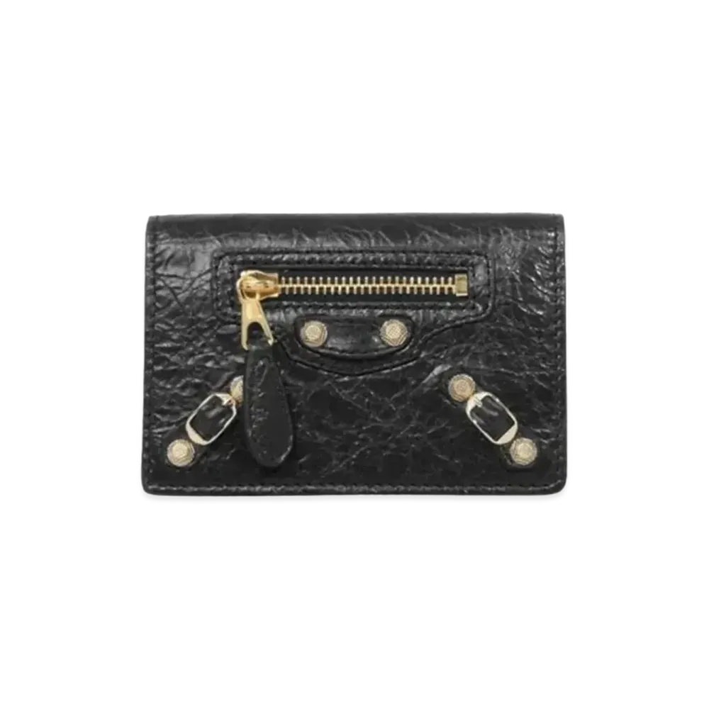 BALENCIAGA Sheepskin Wallet "Black"