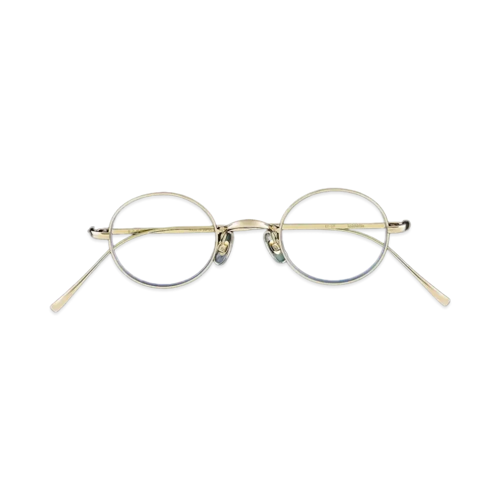 Stylistshibutsu x Kaneko Optical Round Frame Glasses "Luna Gold"
