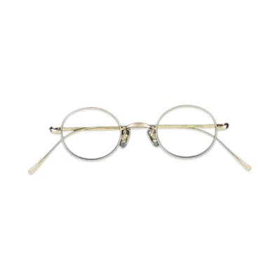 Stylistshibutsu x Kaneko Optical Round Frame Glasses "Luna Gold"