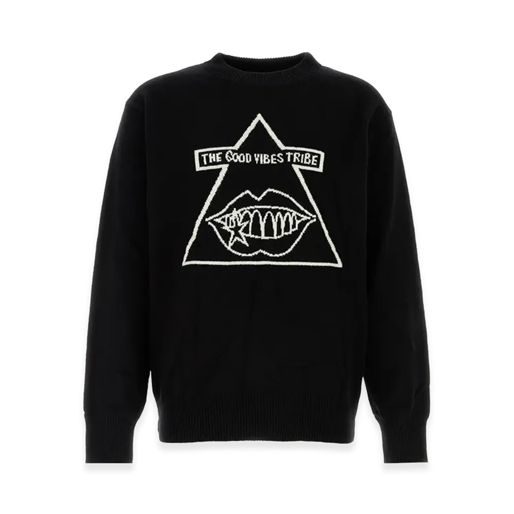 sacai Gonz Wool Knit Sweater "Black"
