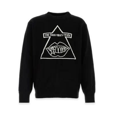 sacai Gonz Wool Knit Sweater "Black"