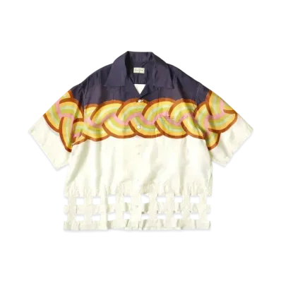 KAPITAL Silk Rayon Rainbow Wind Pen Aloha Shirt "Nascon Kinari"