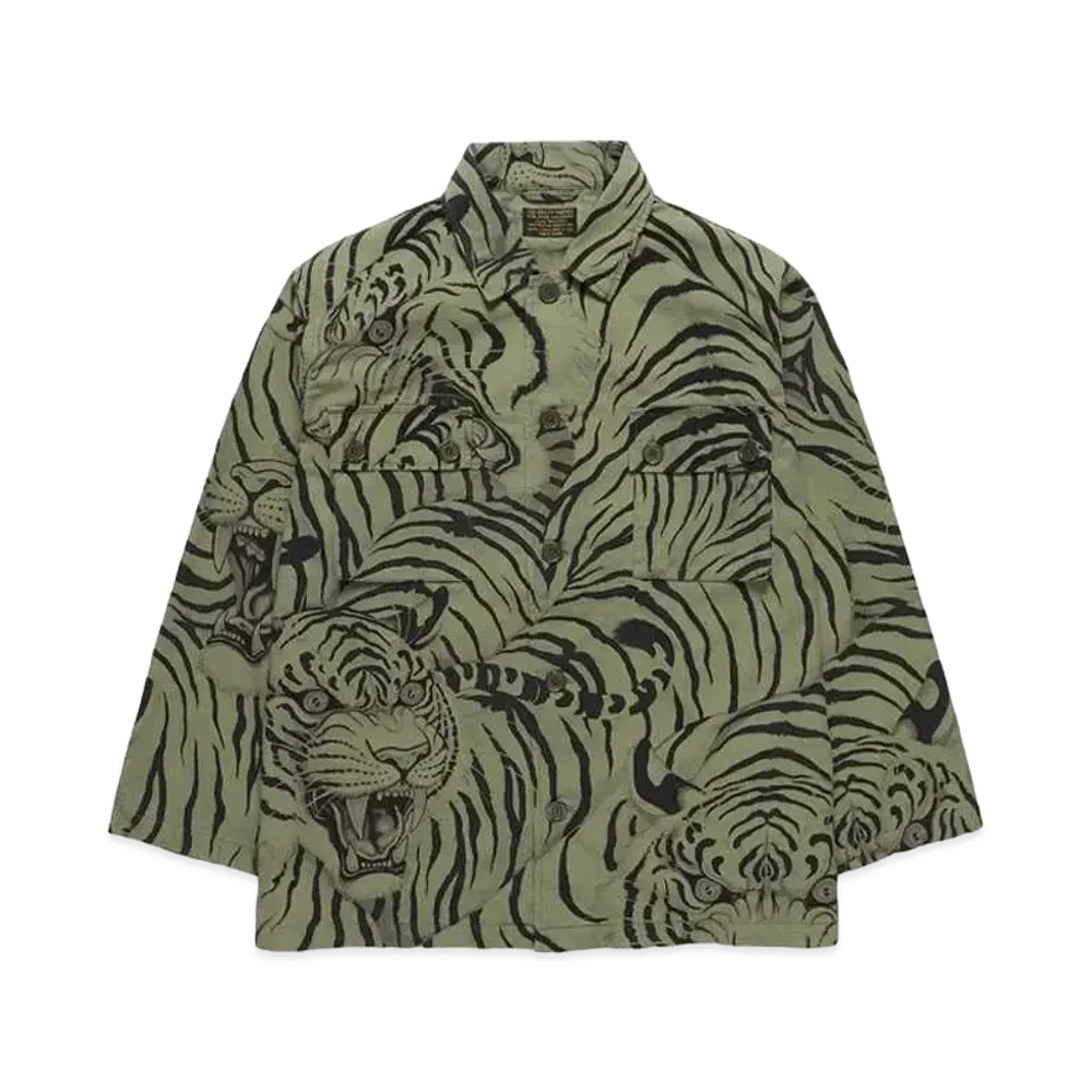 WACKO MARIA TIM LEHI / ARMY SHIRT "Khaki"