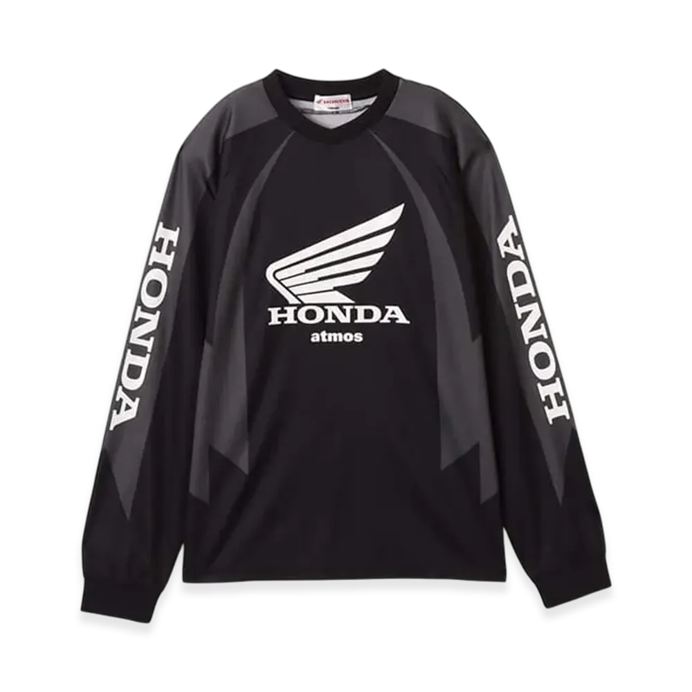 atmos x HONDA Active Jersey LS T-shirt "Black"