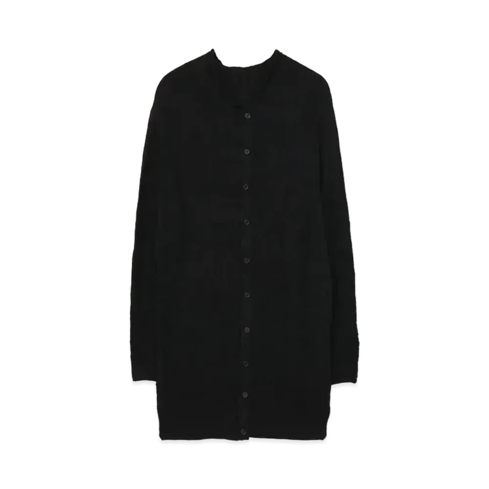 Yohji Yamamoto Y's QR LINKS WRINKLE CARDIGAN "Black"