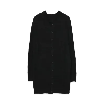 Yohji Yamamoto Y's QR LINKS WRINKLE CARDIGAN "Black"