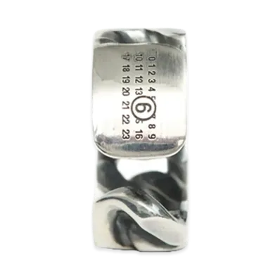 MM6 Maison Margiela Women's Chain Ear Cuff "Silver"
