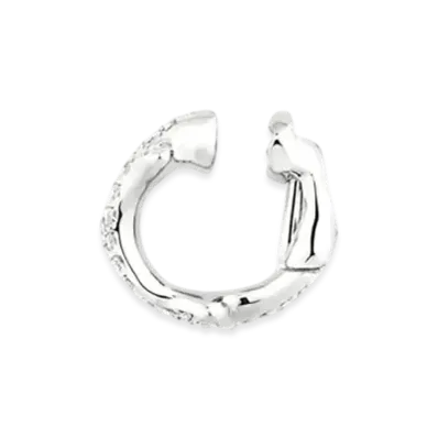 Dior Bois de Rose Single Ear Cuff White Gold/Diamond""