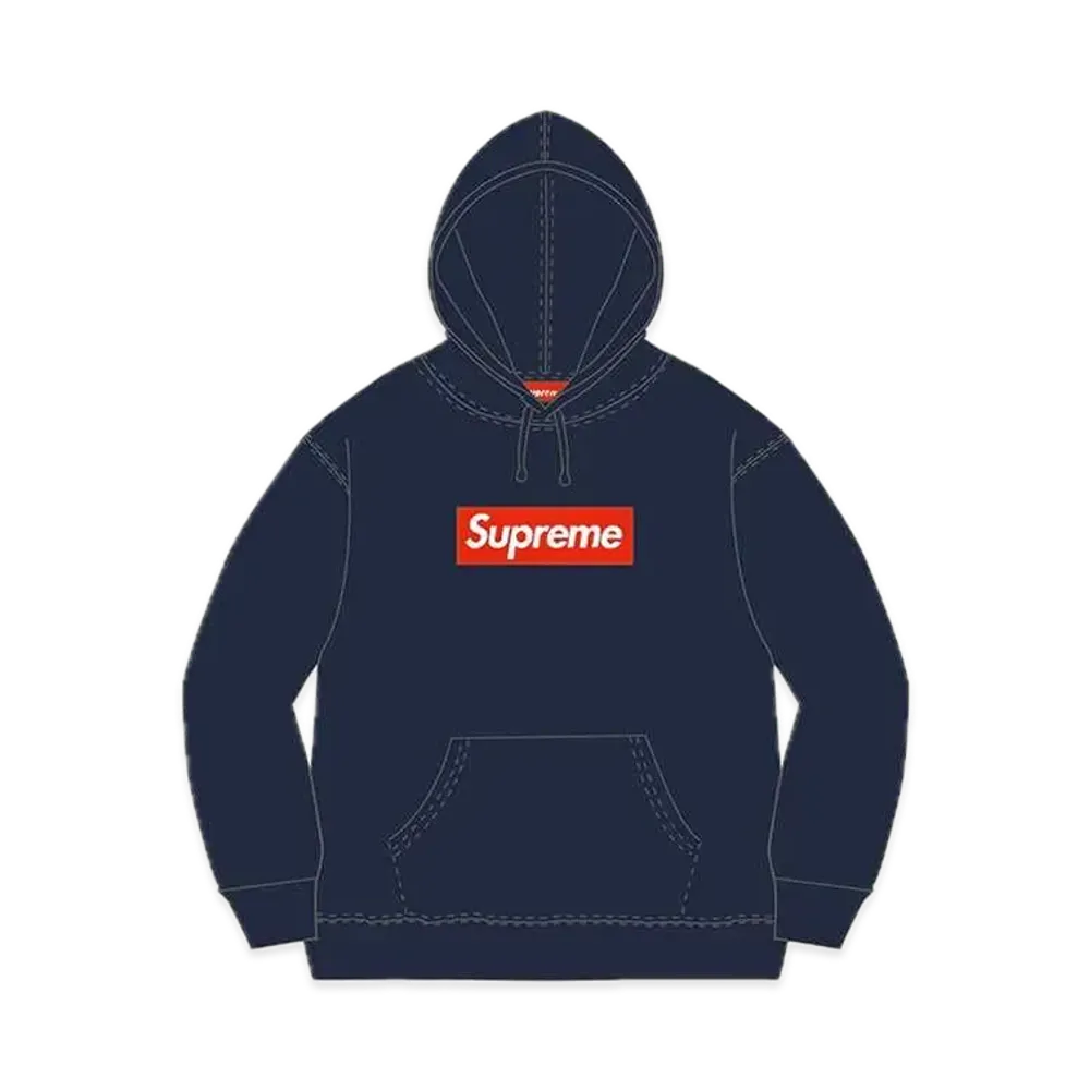 Supreme Box Logo Hooded Sweatshirt "Navy" (11FW)