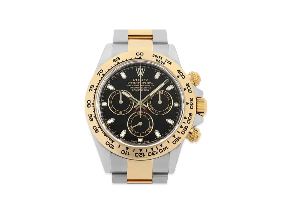 ROLEX Cosmograph Daytona "Black/Stainless Steel/Yellow Gold"