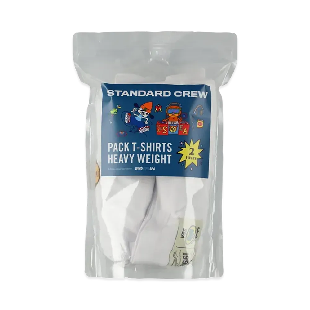 WIND AND SEA x PARAPPA THE RAPPER 2Pack Tee "White"