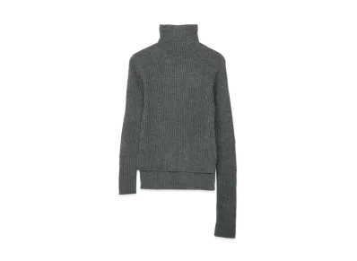 Yohji Yamamoto Y's RIB KNIT HIGH NECK PULLOVER "Gray"