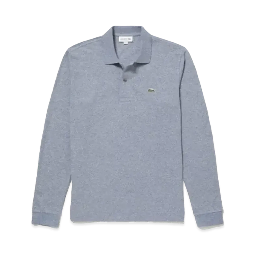 LACOSTE Long Sleep Color Polo Shirt L1313 "Light Blue Grey"