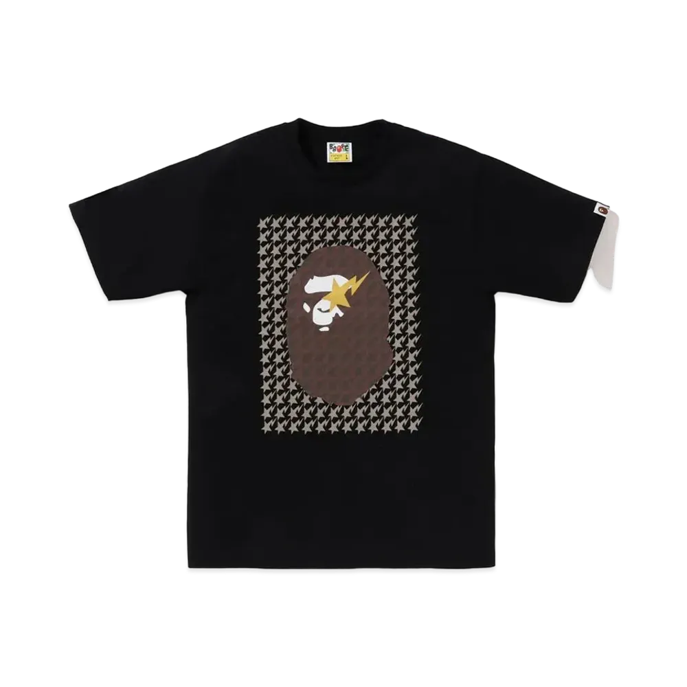 A BATHING APE Ape Head Tee "Black/brown"