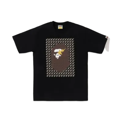 A BATHING APE Ape Head Tee "Black/brown"