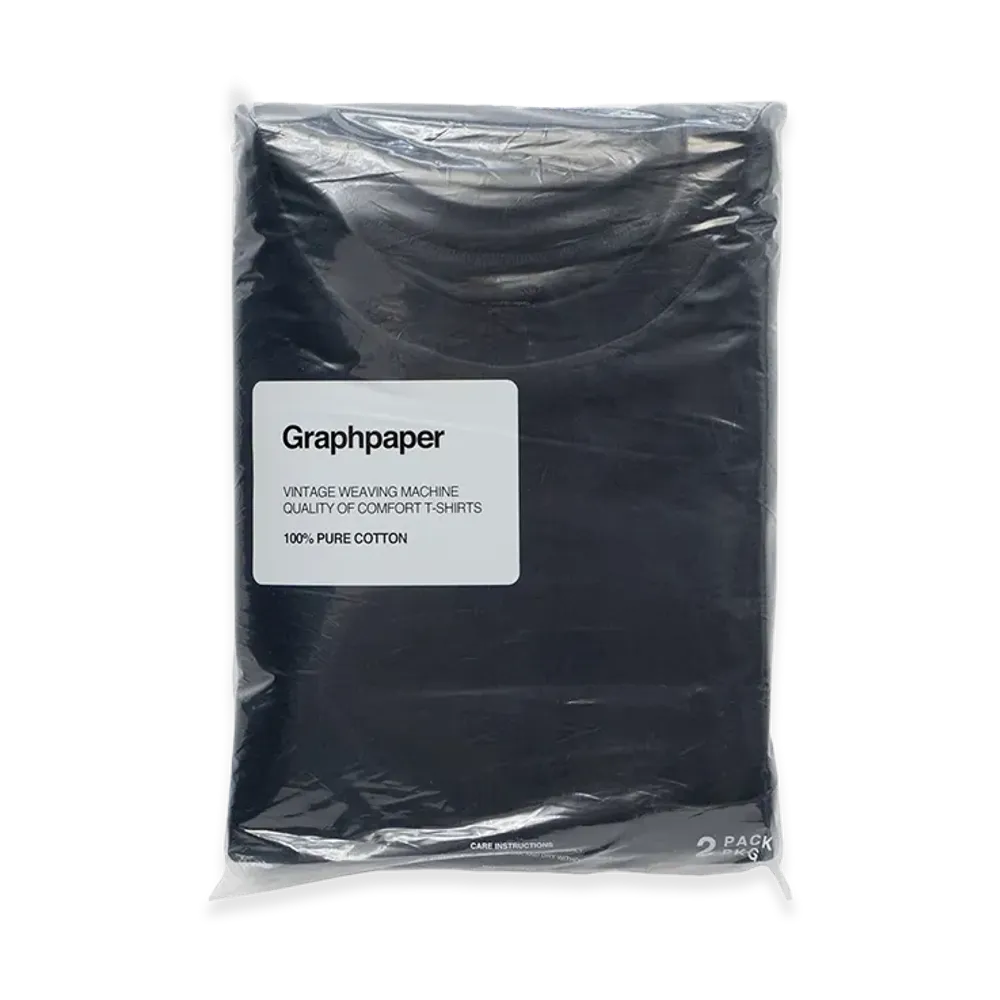 Graphpaper 2-Pack S/S Pocket Tee "Navy"