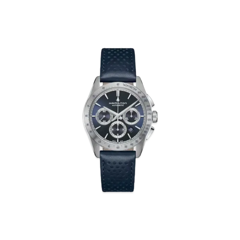 Hamilton Jazzmaster Performer Auto Chrono Blue Dial H36616640