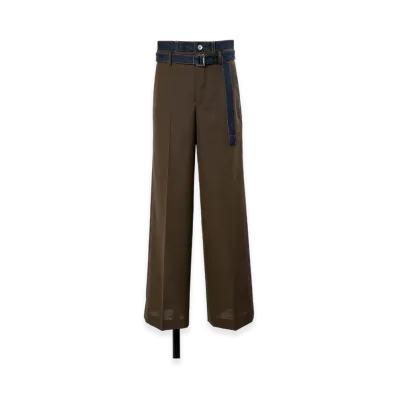 sacai Suiting x Denim Pants "Brown/Indigo"